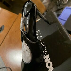 Fashion Nova Sleek Black Heels